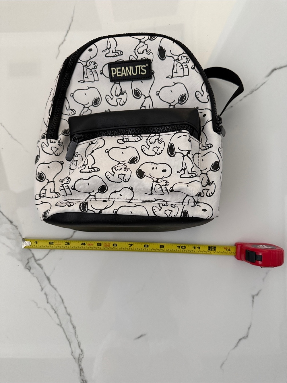 Peanuts White & Black Snoopy Mini Backpack - Picture 3 of 3